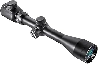 Barska Huntmaster Rifle Scope – Durable, Waterproof, Fogproof, Shockproof, Parallax-Free at 100 Yards, Fast Focus Eyebell, Scope Caps – Great for Hunting & Plinking