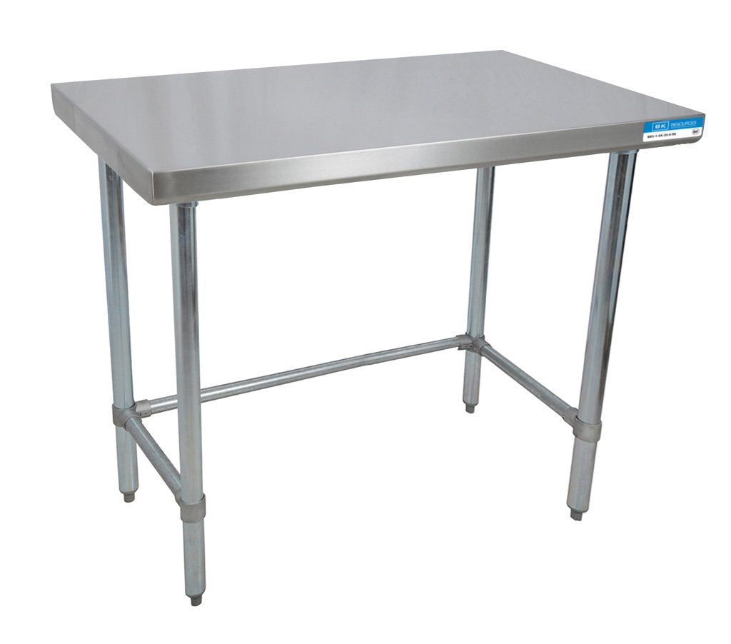 NSF Stainless Steel Table by BK Resource – 72 X 30 Inches, Stainless Steel, Model SVTOB-7230