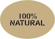 HUBERT Natural Oval Food Label Black Imprint"100% Natural" - 1 1/2"L x 1"H, 500 Per Roll