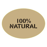 Natural Oval Food Label Black Imprint"100% Natural" - 1 1/2"L x 1"H by HUBERT – Paper, Natural, Pack of 500, Model 11487