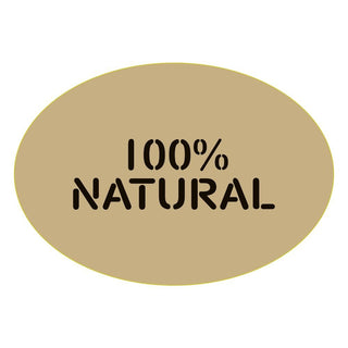 Natural Oval Food Label Black Imprint"100% Natural" - 1 1/2"L x 1"H by HUBERT – Paper, Natural, Pack of 500, Model 11487