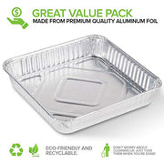 Stock Your Home 30 / 9 x 9 Pan (30 Pack) / Silver Cake Pans