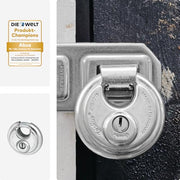 ABUS 90x190cm / Without security card / White Keyed Padlocks