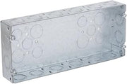 RACO 953 (4) Gang 1-5/8-Inch Deep Welded Gang Electrical Box with (16) Concentric 1/2-Inch and 3/4-Inch Knockouts
