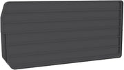 Akro-Mils 40287 Plastic Length Dividers for AkroBins Super-Size Heavy Duty Stackable Storage Bins Models 30287 and 30288, Custom Storage Inserts for Tools, Parts & Supplies, 6-Pack, Black