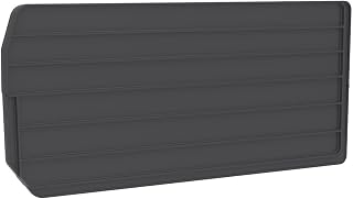 Akro-Mils 40287 Plastic Length Dividers for AkroBins Super-Size Heavy Duty Stackable Storage Bins Models 30287 and 30288, Custom Storage Inserts for Tools, Parts & Supplies, 6-Pack, Black