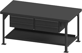 Durham HDWB36724DR95 Workbench, Steel, 4 Drawers, 72 x 36