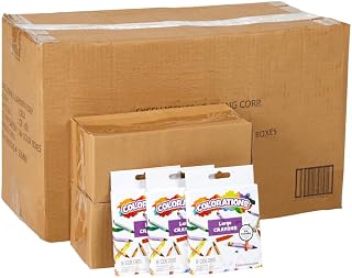 Colorations Classroom Value Bulk Large Crayons, 8 Colors, 144 Packs