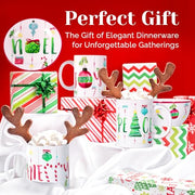 American Atelier Green/Red / 10.5x10.5" / 1 Dinnerware Sets