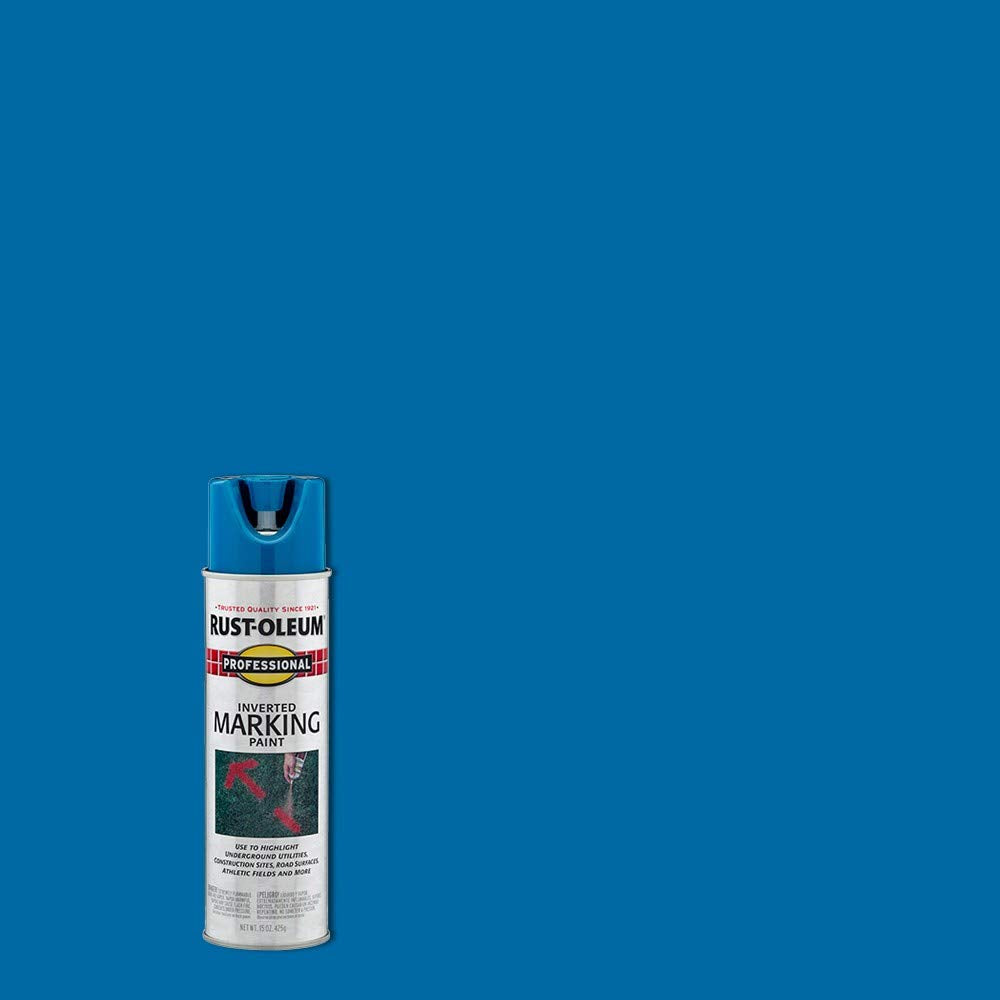 Rust-Oleum 15 Ounce (Pack of 1) / Caution Blue / 1 Spray Paint