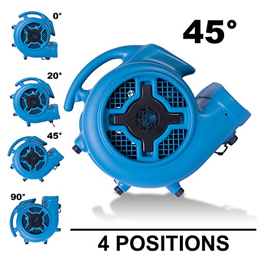 XPOWER 15.9. D x 18.5. H x 17.5. W inches / Pro P-800 / Blue Floor Fans