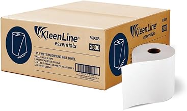 Essentials 2800 1-Ply White Hardwound Roll Towel, 850088, 7.8" x 800' | 6 Rolls/Case