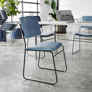 Flash Furniture Navy Vinyl/Black Frame / Set of 1 / Contemporary Home Office Desk Chairs