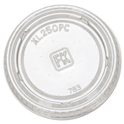 Portion Cup Lids by Fabri-Kal – 1.5 ounces, Polyethylene, Clear, Model FAB XL250PC