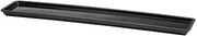 Elite Global Solutions M3061-B Black Melamine Beaded Edge Tray - 30"L x 6"W x 1"H