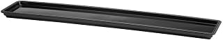Elite Global Solutions M3061-B Black Melamine Beaded Edge Tray - 30"L x 6"W x 1"H
