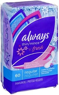 Always Fresh Incredibly Thin Daily Liners, Regular 60 ea