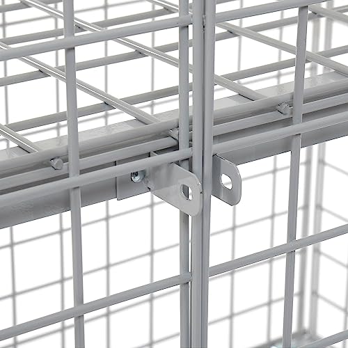 Global Industrial 4' x 3' x 6' / Gray / Industrial Storage Lockers