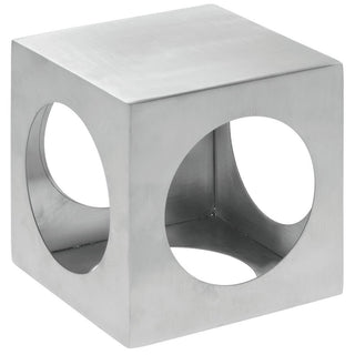 Metal Display Riser Square Laser-Cut Stainless Steel Metal Riser - 5" Square by HUBERT – Stainless Steel, Silver, Model SMR05
