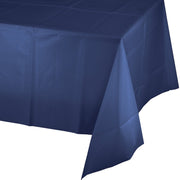 Touch of Color Plastic Table Cover by Creative Converting – One Size, Plastic, Navy, Pack of 12, Model 010140