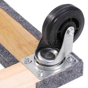 Hardwood Dolly - Carpeted Deck Ends by Global Industrial – 36.5"L x 24"W x 6.5"H, Wood, Brown, Model 585344B