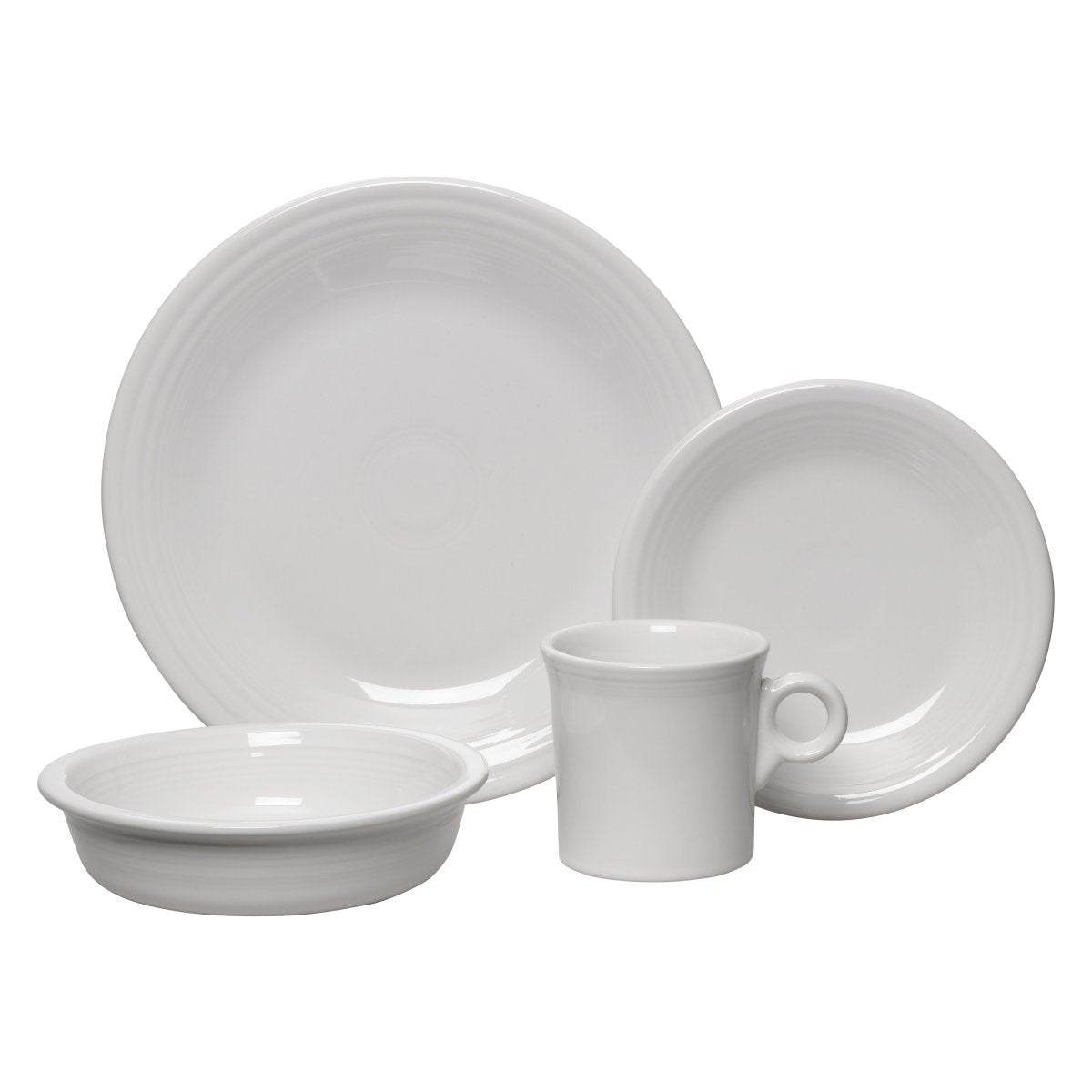 Fiesta 16-Piece by Homer Laughlin – Ceramic, White, Pack of 16, Model 852100P