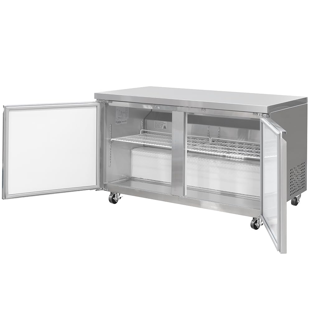 60 1/5" W Undercounter Refrigerator w/ (2) Sections & (2) Doors by MOTAK – 63.39x32.68x38.58, In Description, Check Images, Model MUR-60-X