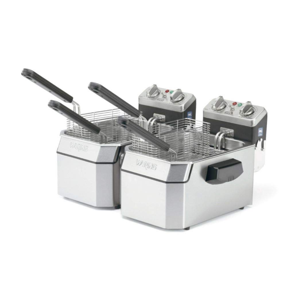 Waring 10 lb. / Double Electric Deep Fryer | 17 Pound | 240V / 1 Commercial Deep Fryers