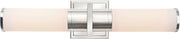 Two Light Bathroom Vanity in Polished Nickel from Artcraft's Positano Collection