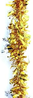 Snowflake Tinsel Garland, 2M Gold Snowflake Tinsel | Material, Christmas Garlands, Celebration Events, For Crafting Projects