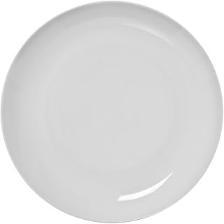 10 Strawberry Street Royal Coupe 10.75" Dinner Plate, Set of 6, White