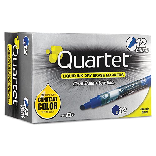 EnduraGlide Dry Erase Marker by Quartet – Blue, Pack of 12, Model 5001-3MA