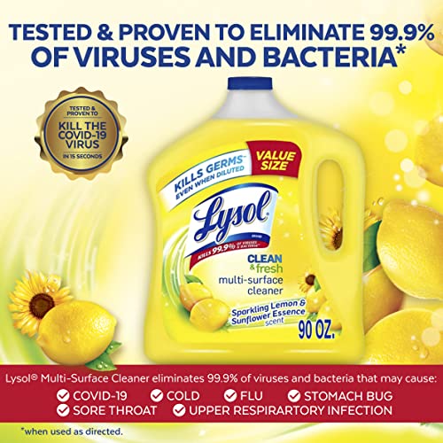 Lysol 90 Fl Oz (Pack of 1) / Lemon & Sunflower / 1 All-Purpose Cleaners