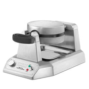 Waring Single Belgian Waffle Maker | 120V, 1200W / 12.5 x 17.88 x 10.5 inches / Silver Waffle Irons