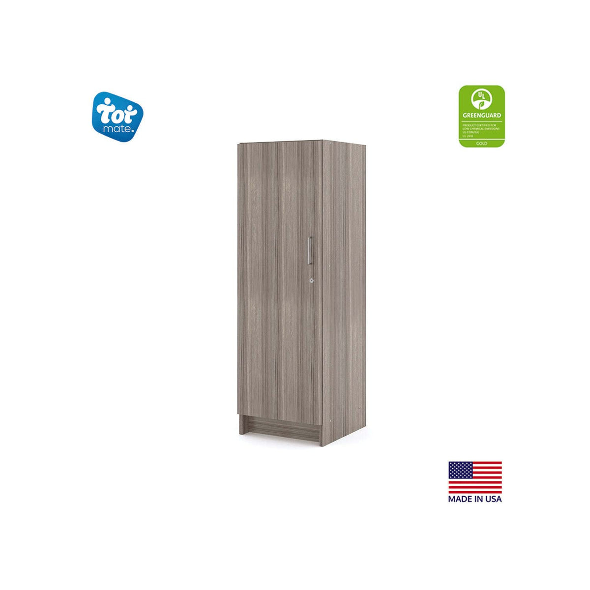 Single-Door Tall Cabinet by Tot Mate – Elm, Model TM2084A.0W92