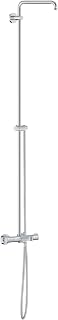 GROHE 26490000 Euphoria Shower System with Bath Thermostat for Wall Mount, Starlight Chrome