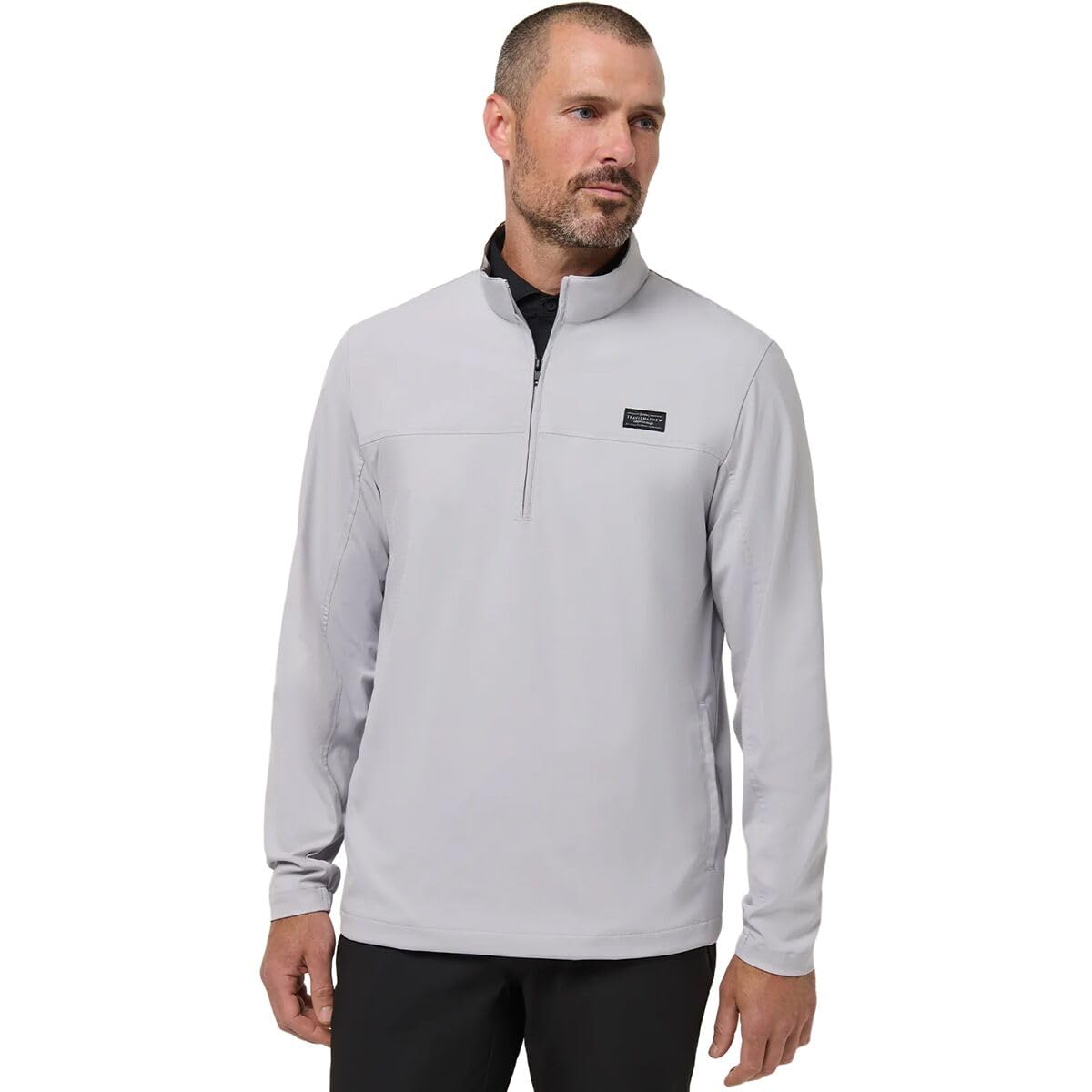 Mens Wanderlust Quarter Zip by TravisMathew – 3X-Large, Polyester Blend, Micro Chip, Model 1MAA041