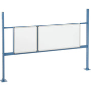 18"W and 36"W Whiteboard Mounting Kit for 72"W Workbench - Blue by Global Industrial – 72"W x 19"H, Blue, Model 319179BL