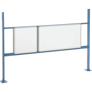 18"W and 36"W Whiteboard Mounting Kit for 72"W Workbench - Blue by Global Industrial – 72"W x 19"H, Blue, Model 319179BL