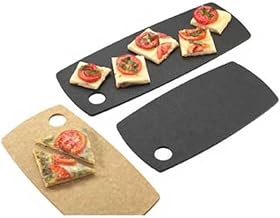 Cal-Mil 1531-616-14 Rounded Serving/Display Board, 0.25" Height, 16" Width, 6" Length, Natural (Pack of 3)