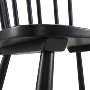 Wooden Windsor Dining Side Chair Set of by Furnifact – Wood, Black, Pack of 2