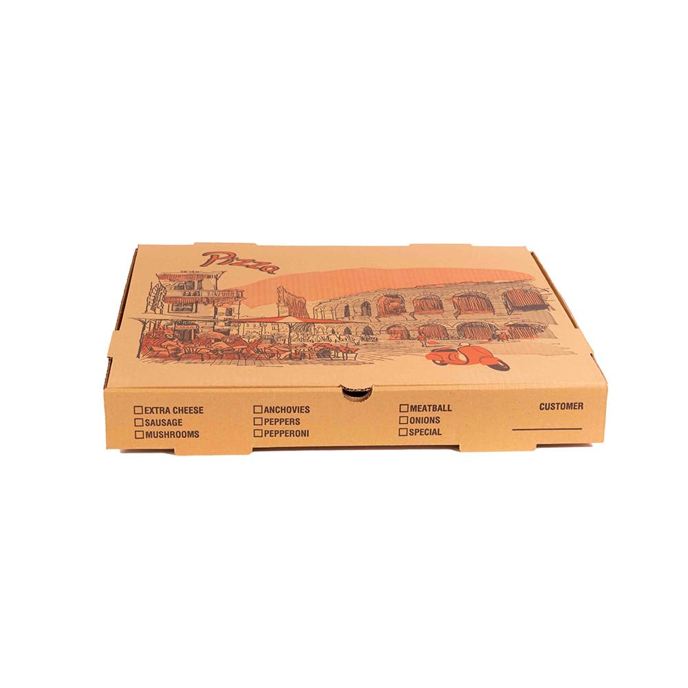 KITCH24/7 Brown / 16 x 16 x 2 / 16.0 ounces Pizza Boxes