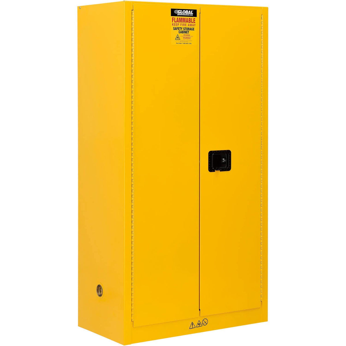 Flammable Cabinet by Global Industrial – Alloy Steel, Yellow, Model FMC0044AMYL00