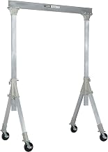 Global Industrial Aluminum Gantry Crane - KD, 2000lb Load Cap, Adjustable Height, 10'W I-Beam