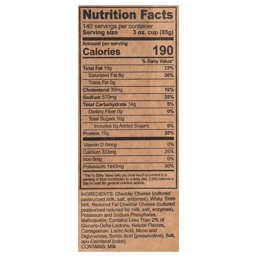 Ultimate Cheddar Cheese Dip by Land O Lakes – 3 Ounce (Pack of 140), Pack of 140