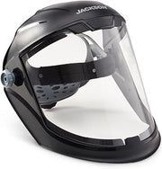 Jackson Safety Maxview Face Shield, Uncoated Clear Tint for Work ANSI Z87.1