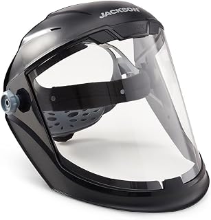Jackson Safety Maxview Face Shield, Uncoated Clear Tint for Work ANSI Z87.1