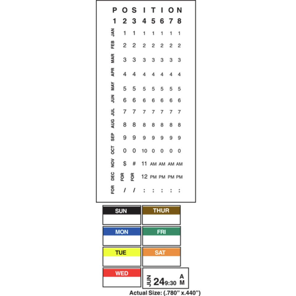 Monarch 1131 1-Line by HUBERT – 8 Characters (Width), Plastic, Grey, Model 28028755986
