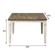 Beige Dining Table by Starlight Canyon Home – Asian Hardwood, Beige