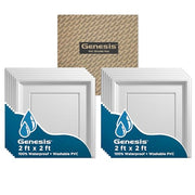 Genesis 12 Pack / White / Classic Vinyl Flooring
